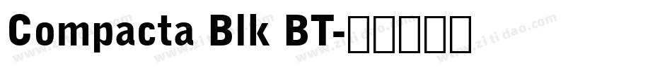 Compacta Blk BT字体转换